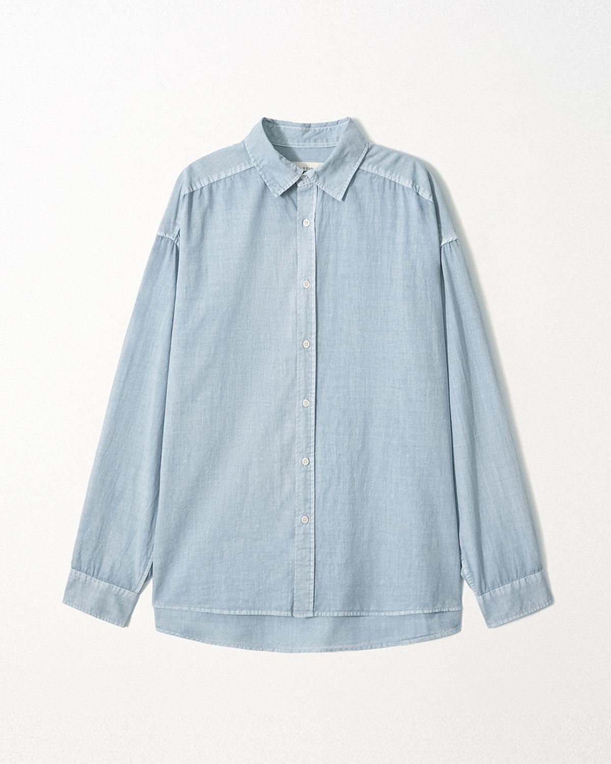 이지오(EZIO) Washed Linen Shirt_Blue
