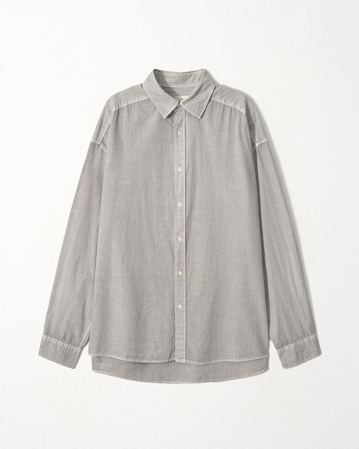 이지오(EZIO) Washed Linen Shirt_Grey