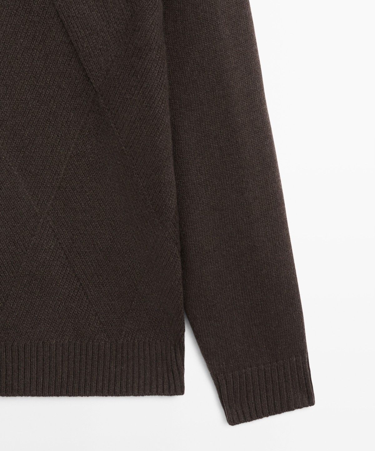 마시모두띠(MASSIMO DUTTI) 캐시미어 울 라운드넥 니트