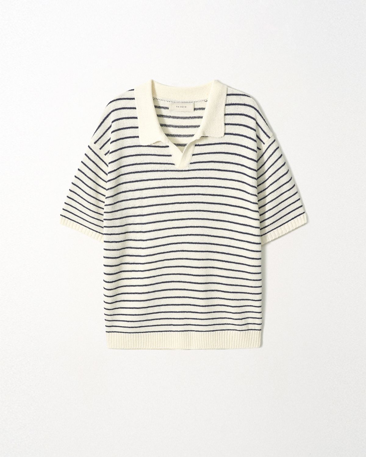 이지오(EZIO) Open Stripe Knit_Ivory