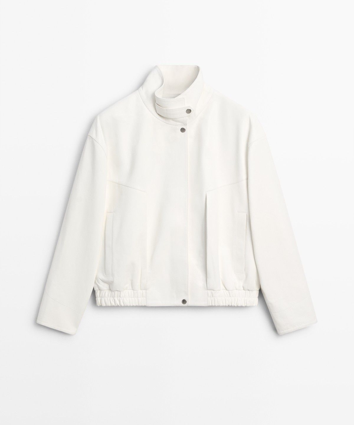 마시모두띠(MASSIMO DUTTI) 나파 가죽 봄버 자켓