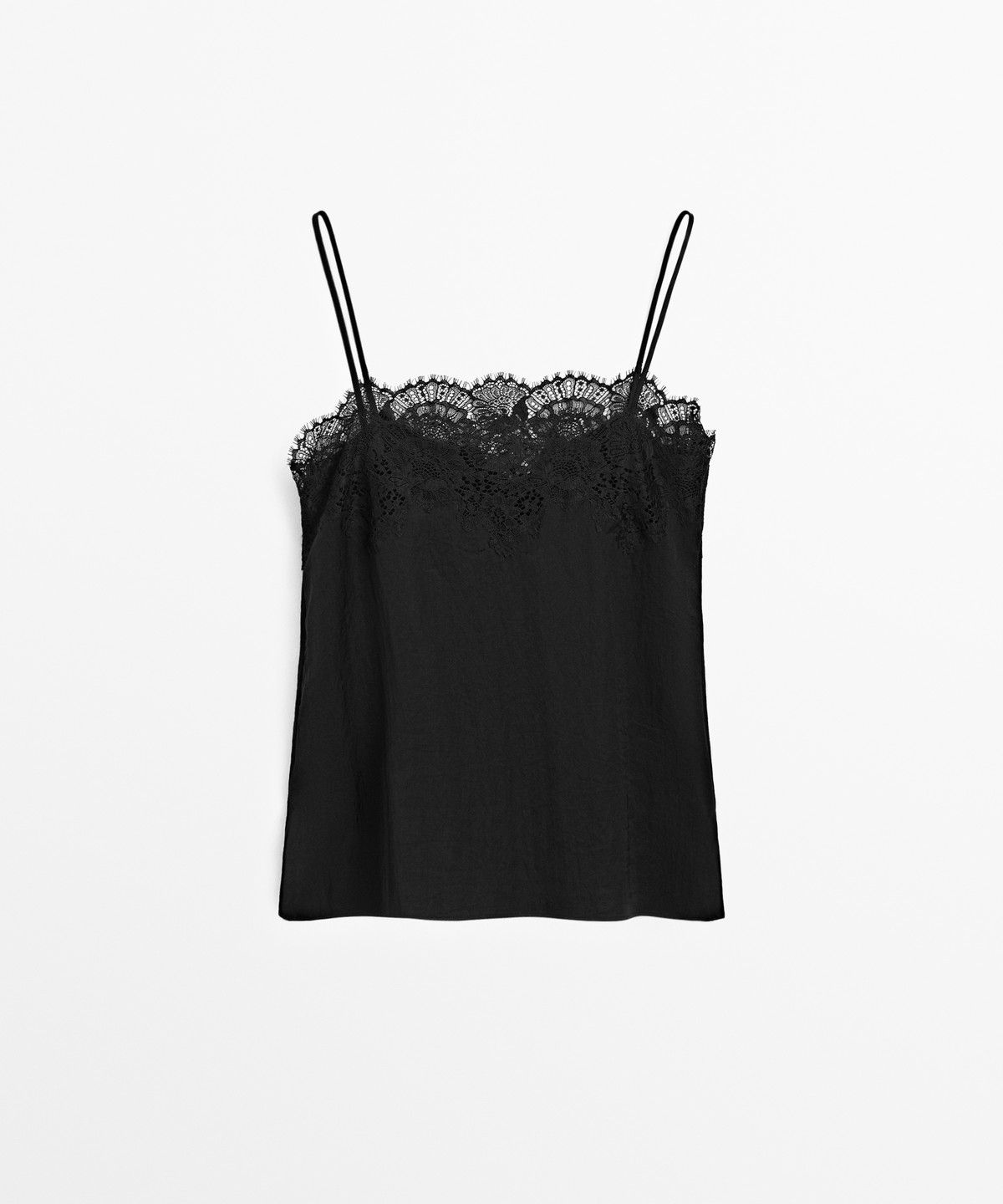 마시모두띠(MASSIMO DUTTI) 레이스 캐미솔 탑