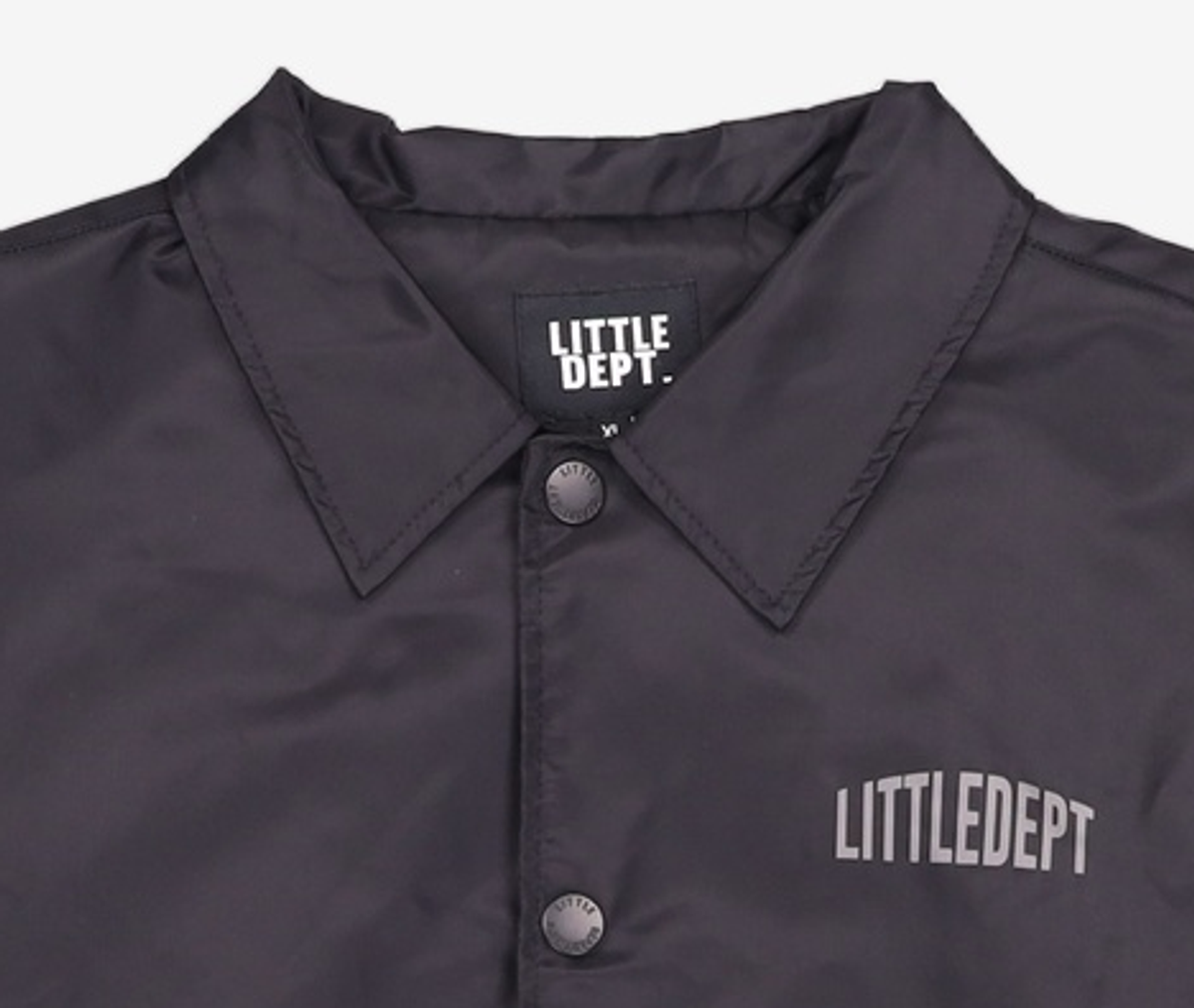 리틀뎁(LITTLE DEPT) 로고 트러커 코치 자켓 Black XL