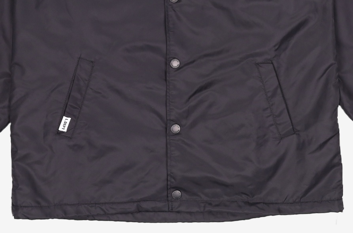리틀뎁(LITTLE DEPT) 로고 트러커 코치 자켓 Black XL