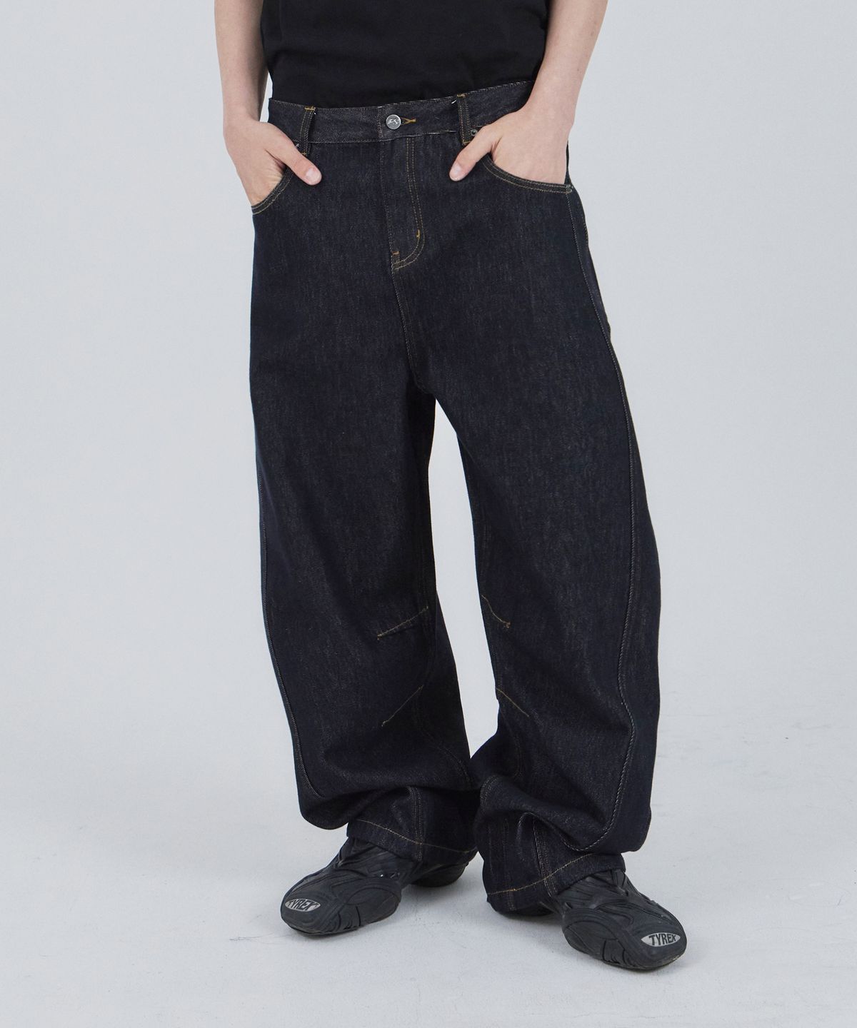포스센스티브(FORCESENSITIVE) FST CURVED PANTS (INDIGO)