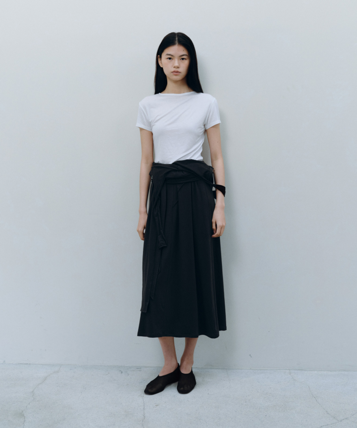 카셀(CACELE) 2WAY TIE SLEEVELESS DRESS, BLACK