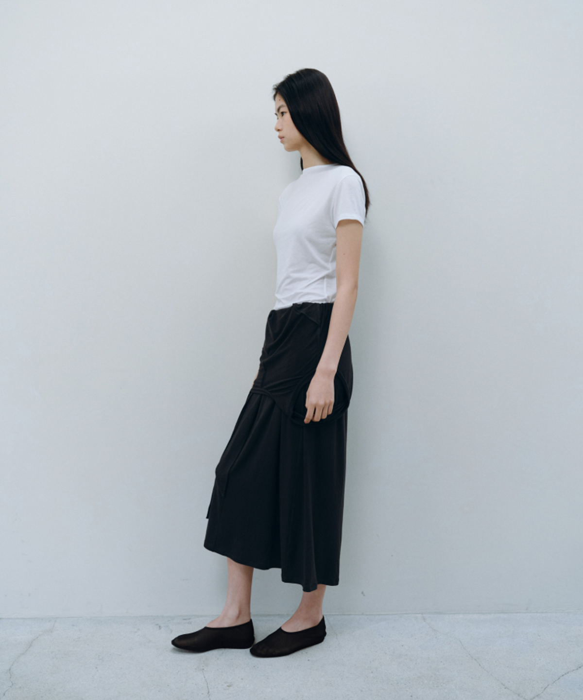 카셀(CACELE) 2WAY TIE SLEEVELESS DRESS, BLACK