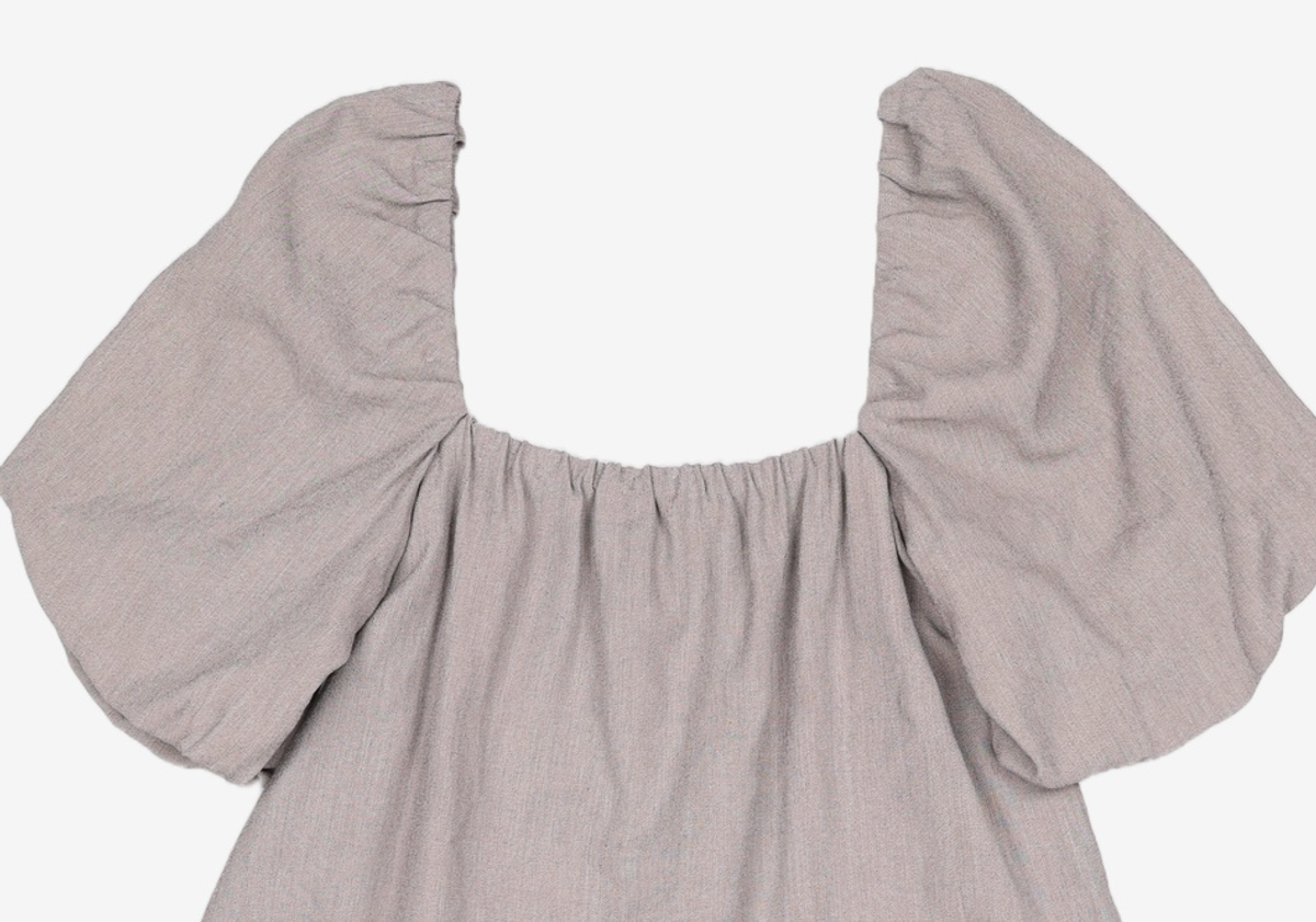 룩캐스트(LOOKAST) GREY MELISA LONG DRESS ONE