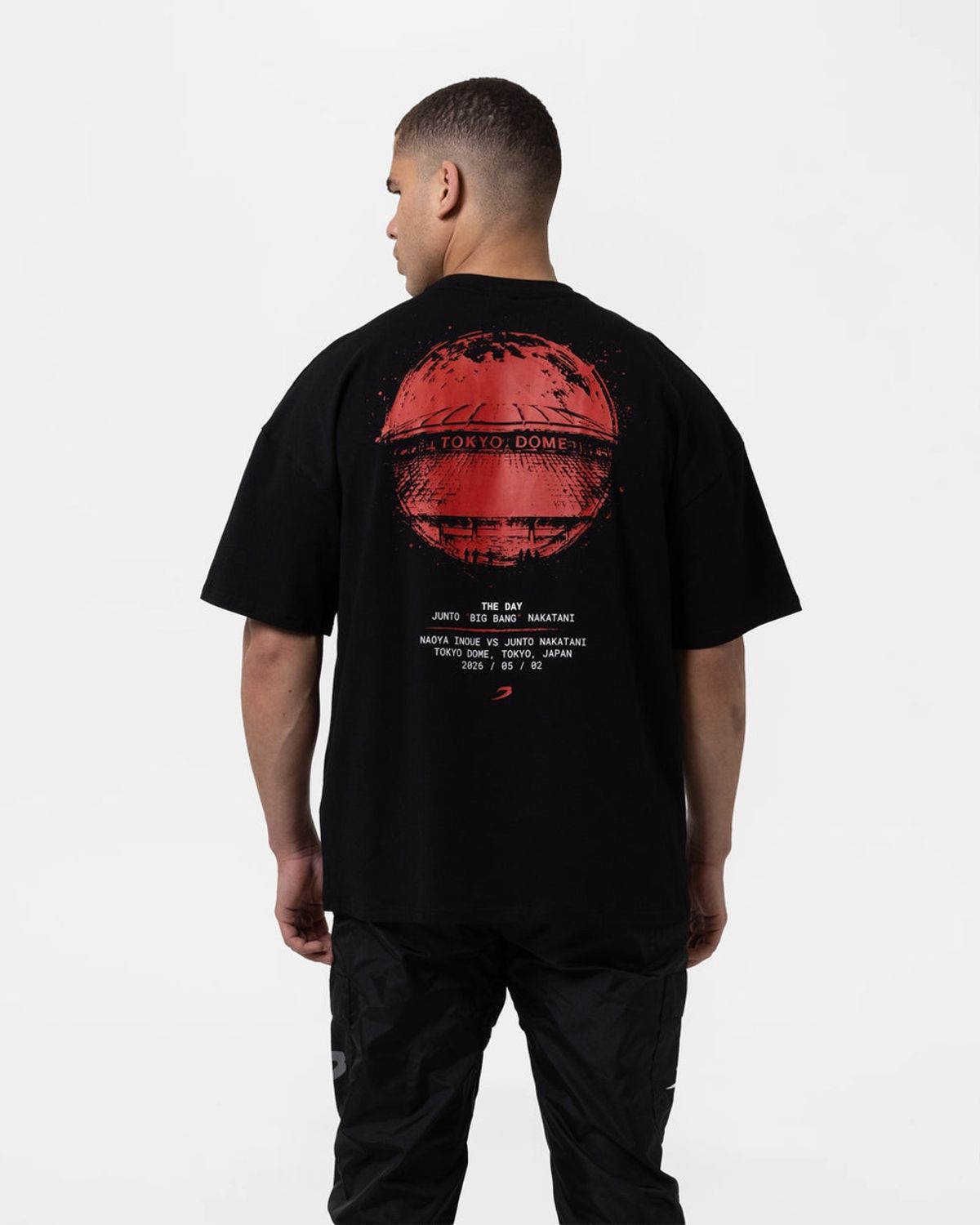 복스로(BOXRAW) 나카타니 The Day 오버사이즈 티셔츠 JUNTO-FNTS [블랙]