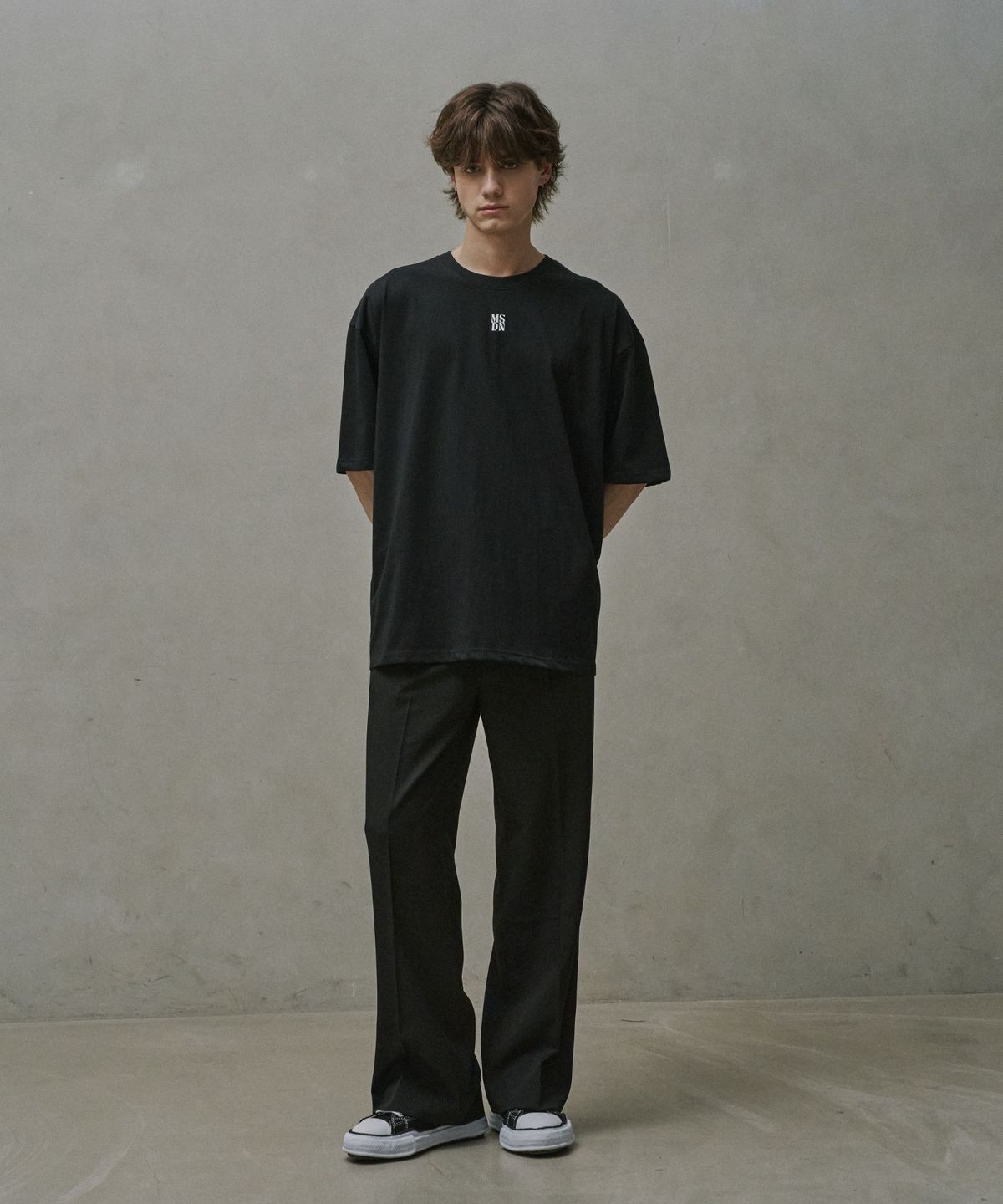 메종 드 누아(MAISON DE NOIR) SIGNATURE T-SHIRT BLACK