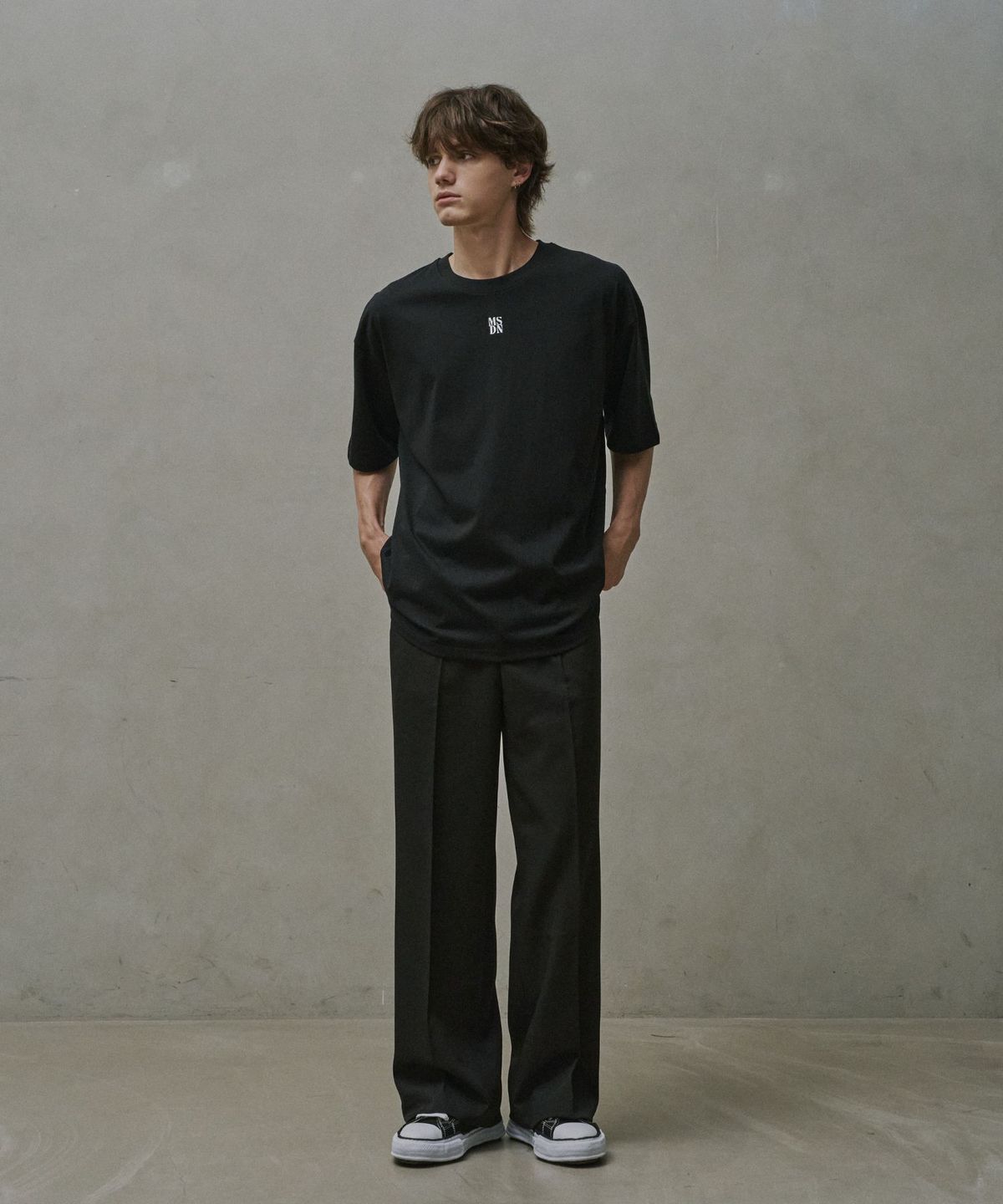 메종 드 누아(MAISON DE NOIR) SIGNATURE T-SHIRT BLACK