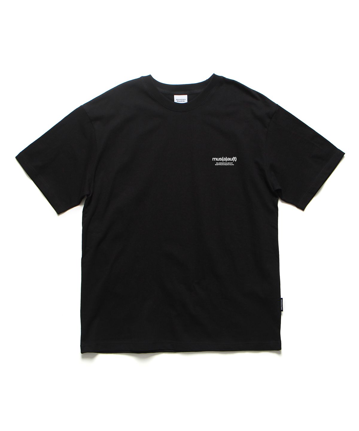 앱놀머씽(ABNORMALTHING) AT 오버핏 티셔츠 블랙 (AT T-SHIRT BLACK)