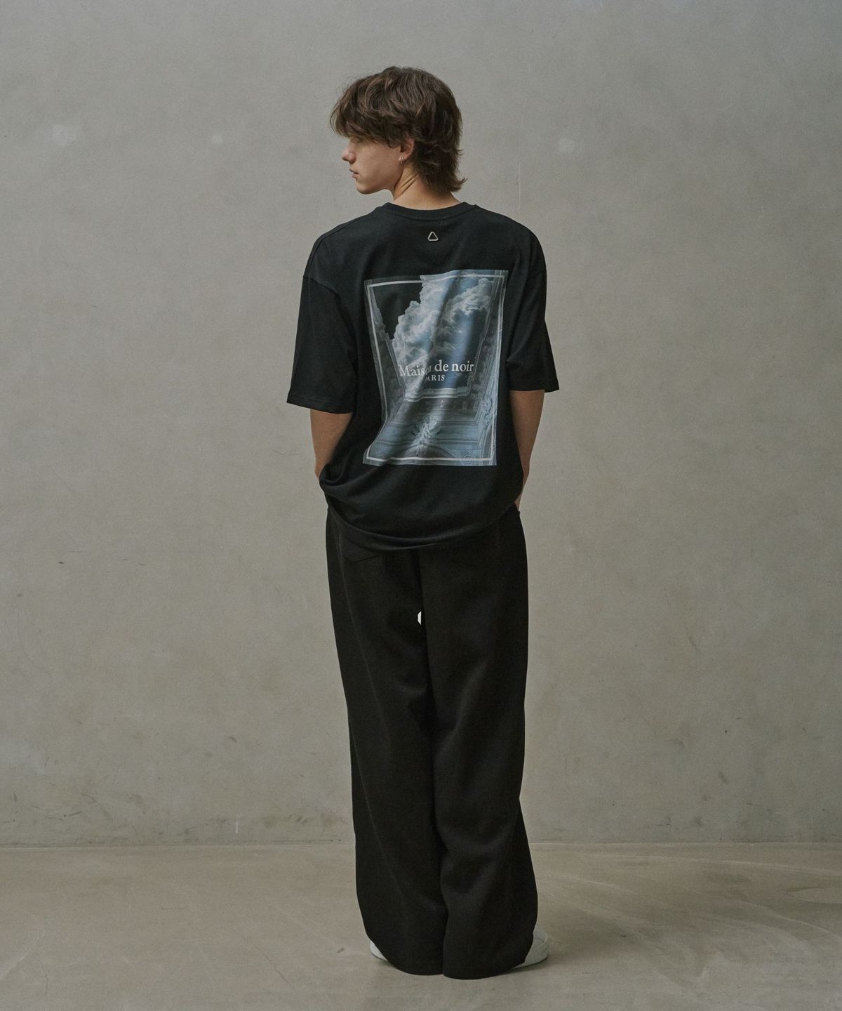 메종 드 누아(MAISON DE NOIR) AZUR T-SHIRT BLACK