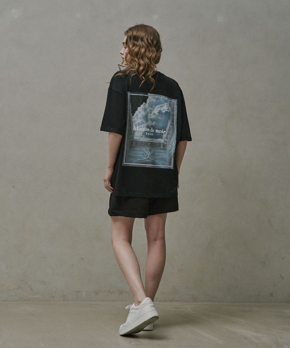 메종 드 누아(MAISON DE NOIR) AZUR T-SHIRT BLACK