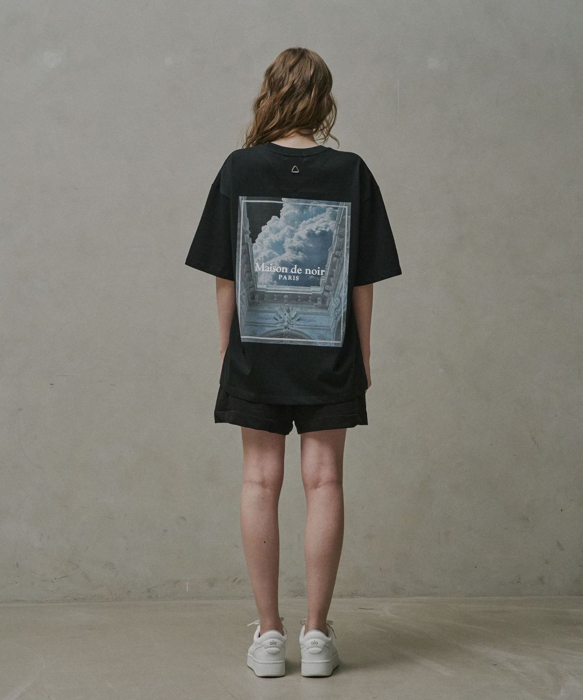 메종 드 누아(MAISON DE NOIR) AZUR T-SHIRT BLACK