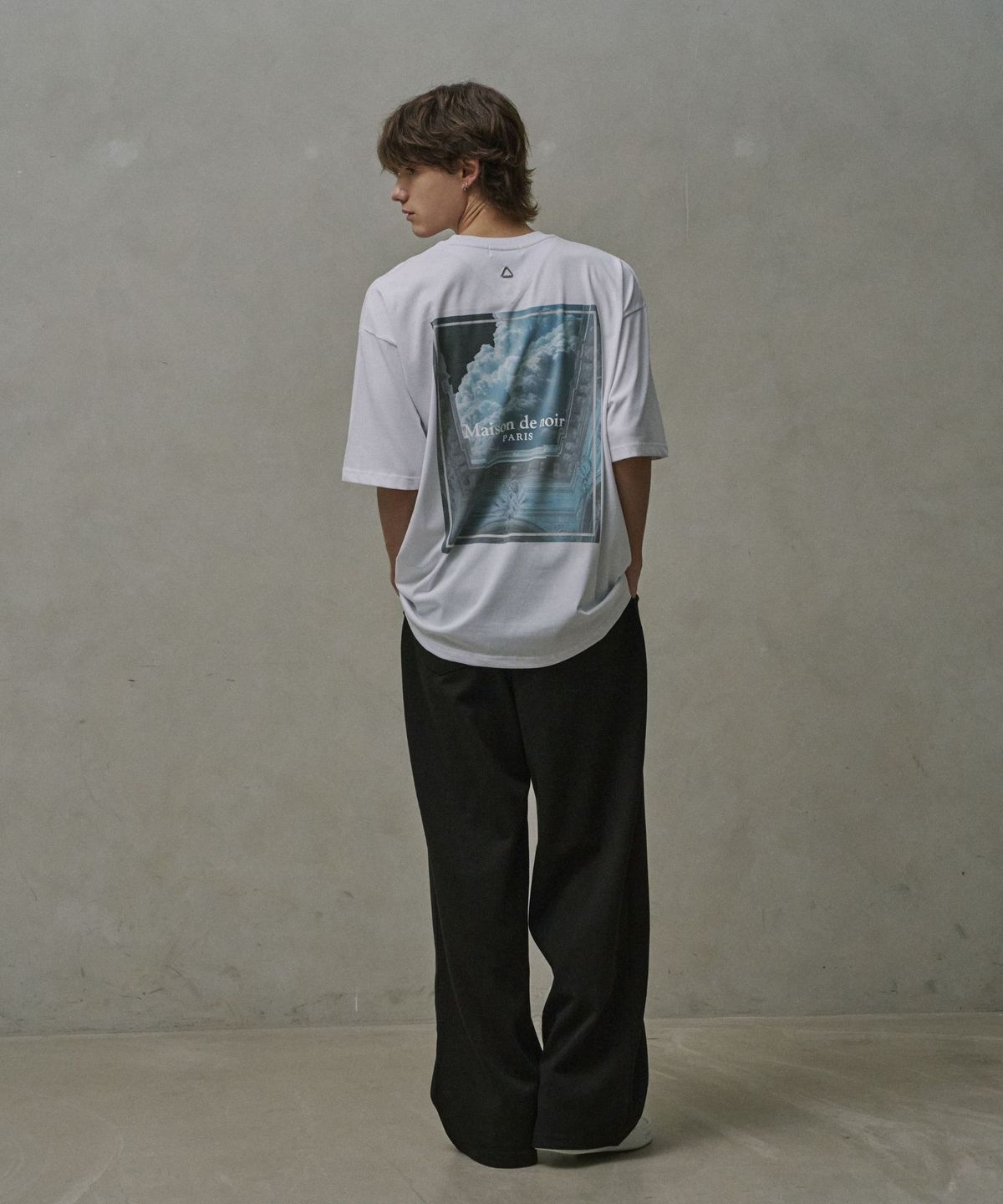 메종 드 누아(MAISON DE NOIR) AZUR T-SHIRT WHITE