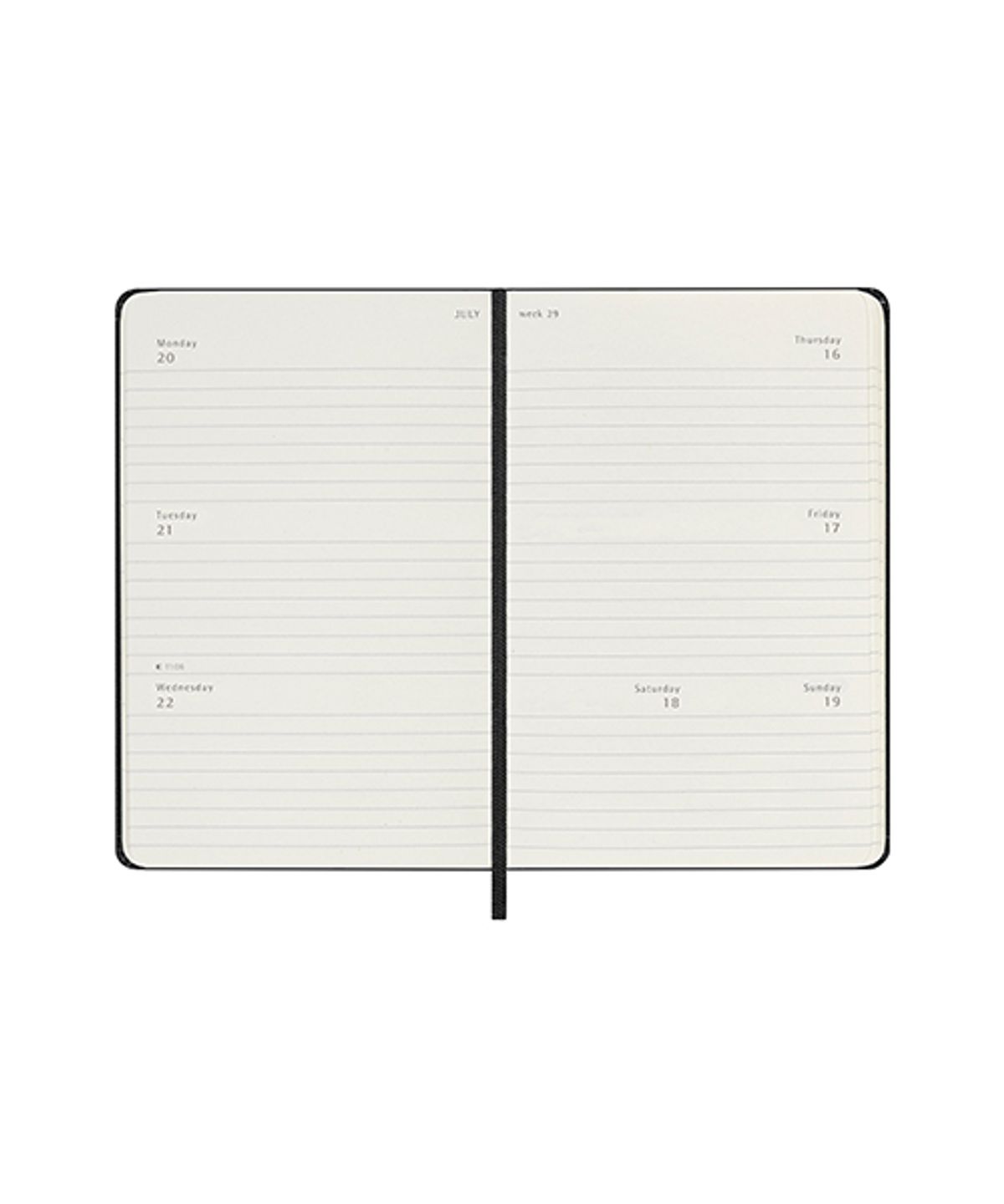 몰스킨(MOLESKINE) 2027위클리(18M가로형)/블랙 하드 P