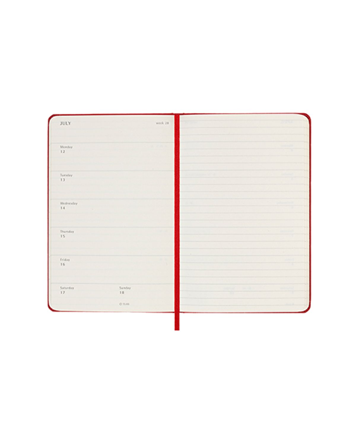 몰스킨(MOLESKINE) 2027위클리(18M)/스칼렛레드 하드 P