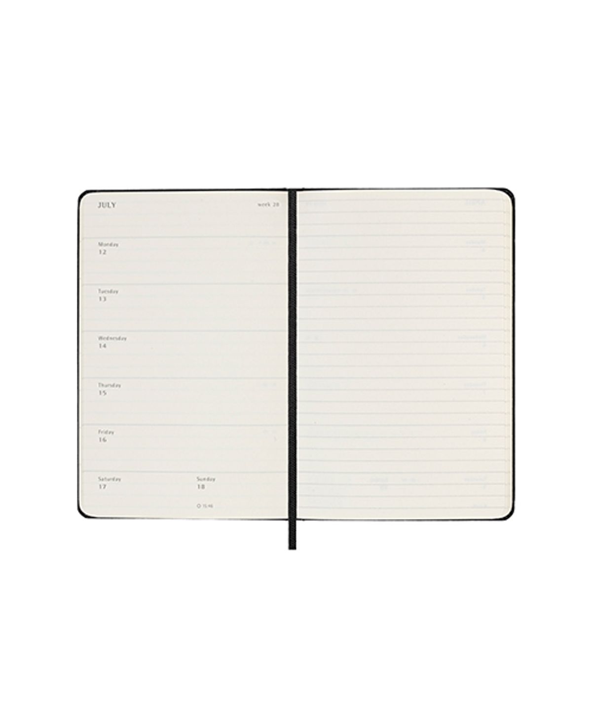 몰스킨(MOLESKINE) 2027위클리(18M)/블랙 하드 P