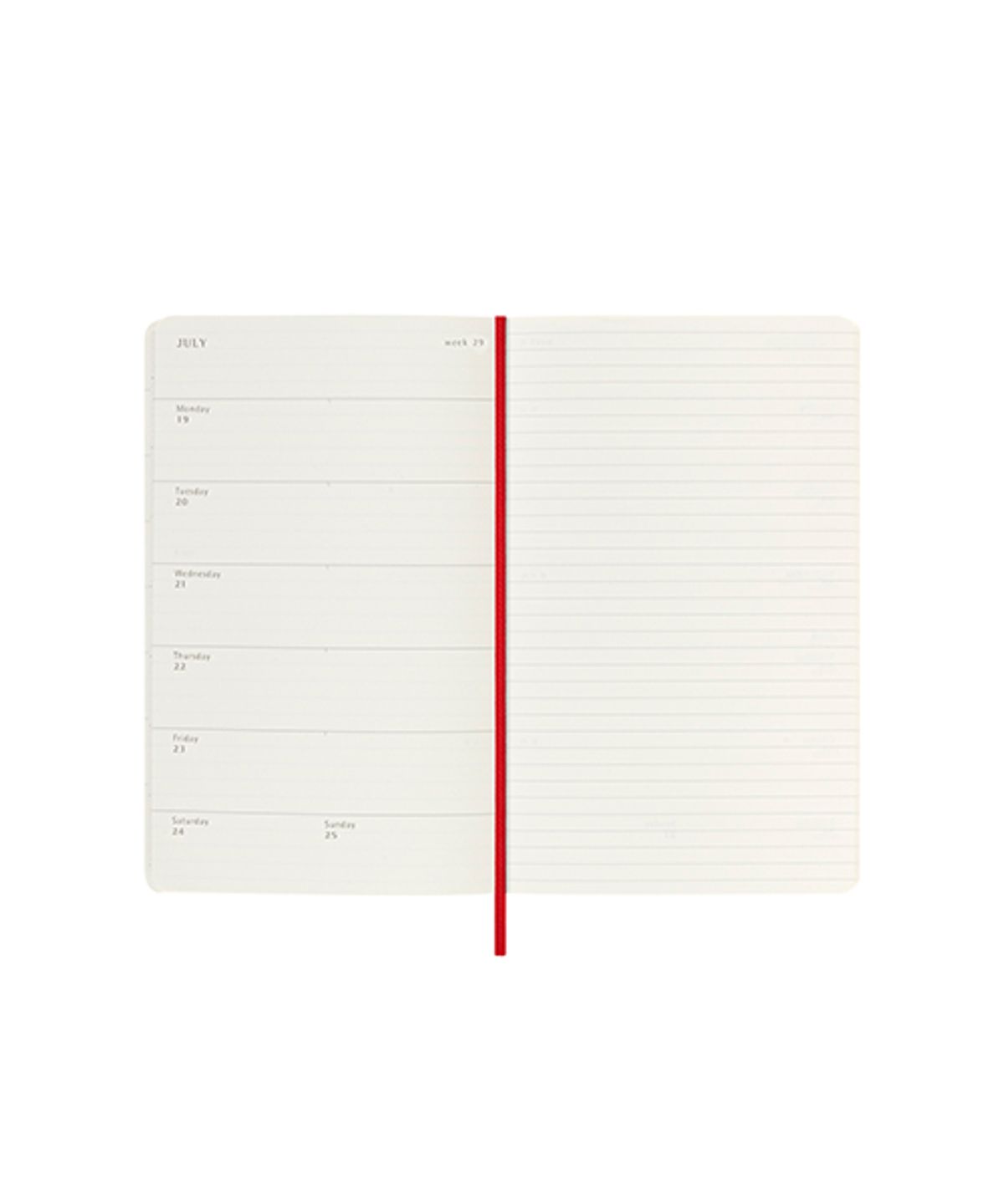 몰스킨(MOLESKINE) 2027위클리(18M)/스칼렛레드 소프트 L