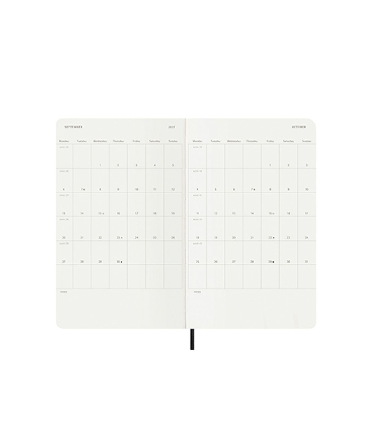 몰스킨(MOLESKINE) 2027위클리(18M)/블랙 소프트 L