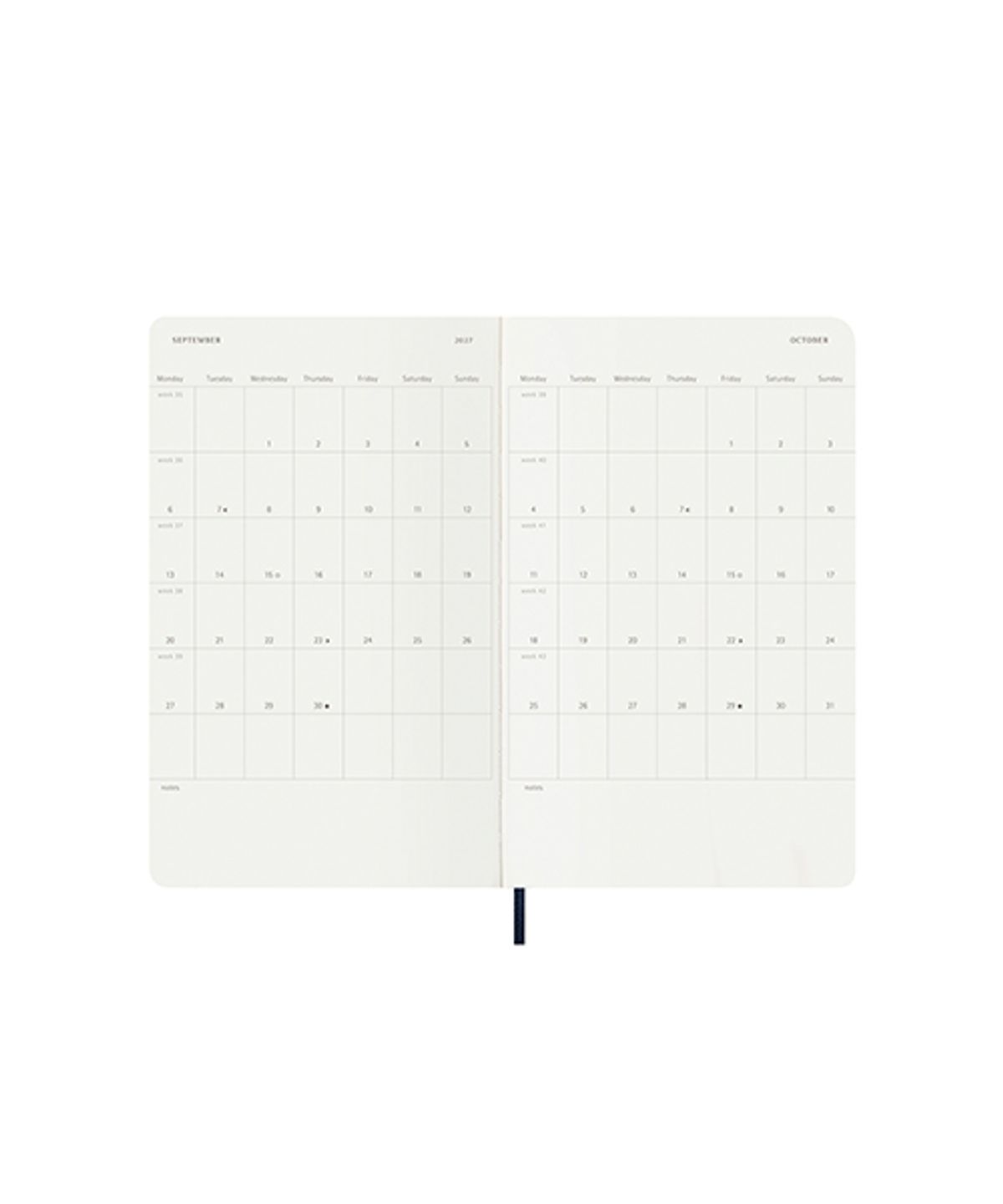 몰스킨(MOLESKINE) 2027위클리(18M)/사파이어블루 소프트 L