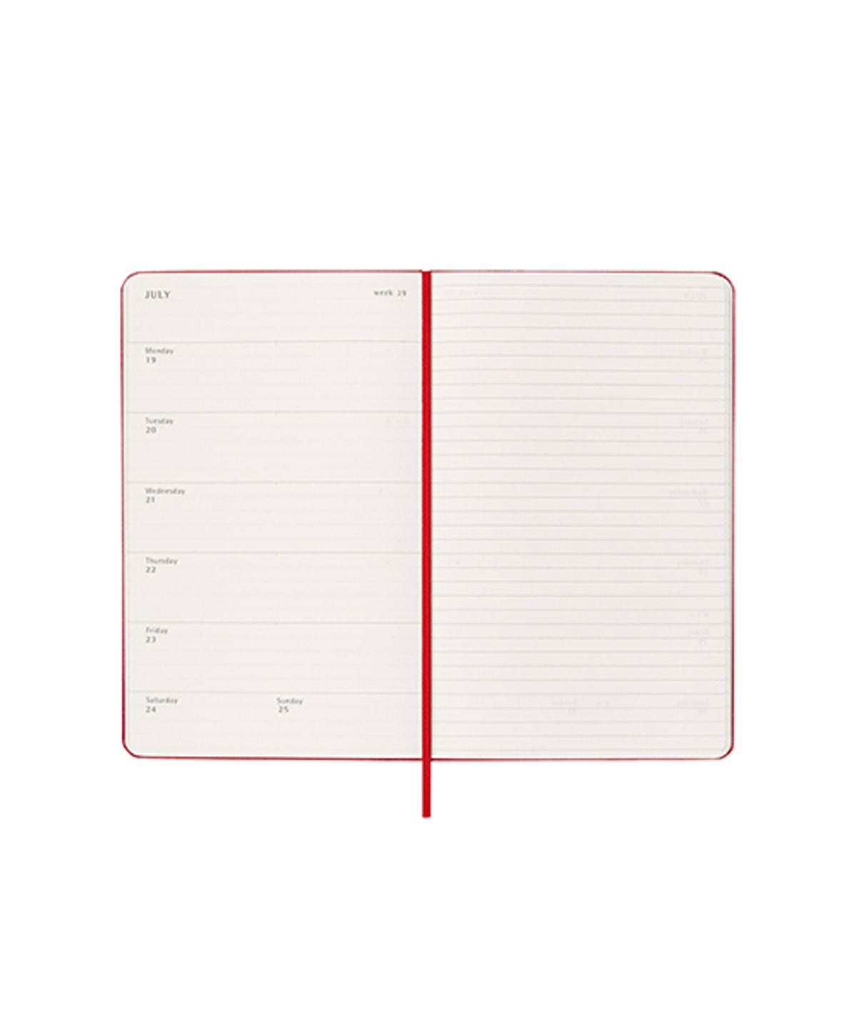 몰스킨(MOLESKINE) 2027위클리(18M)/스칼렛레드 하드 L