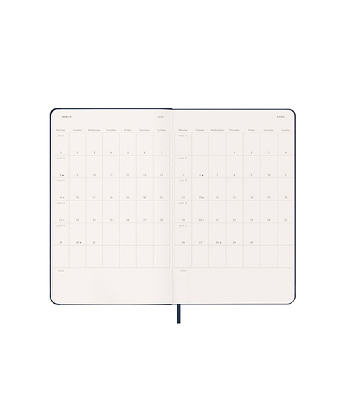 몰스킨(MOLESKINE) 2027위클리(18M)/사파이어블루 하드 L