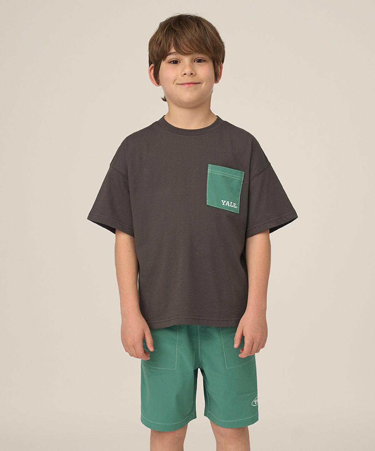 예일키즈(YALE KIDS) 컬러블럭 나일론 팬츠 상하세트 A5M003