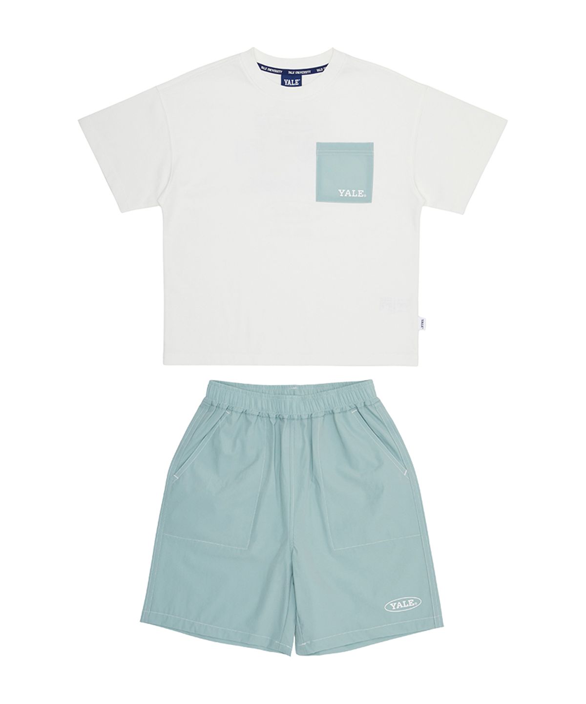 예일키즈(YALE KIDS) 컬러블럭 나일론 팬츠 상하세트 A5M003