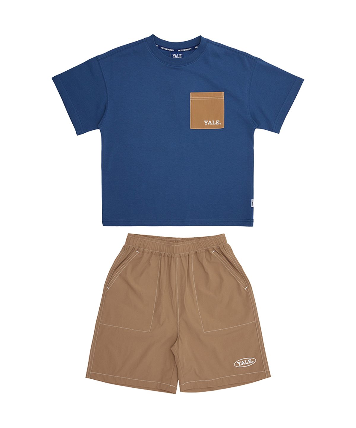 예일키즈(YALE KIDS) 컬러블럭 나일론 팬츠 상하세트 A5M003
