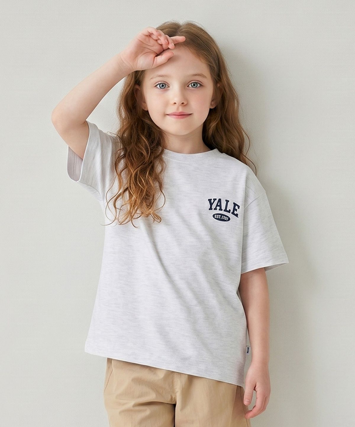 예일키즈(YALE KIDS) 베이직 반팔 티셔츠 A5M001