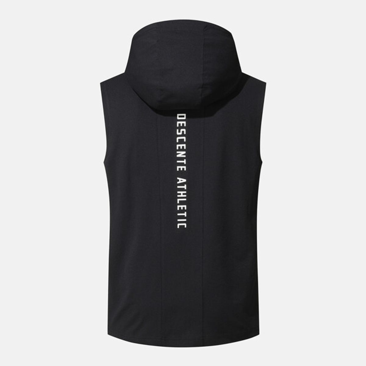 데상트(DESCENTE) 남성 후드 슬리브리스 블랙 SR321TST71