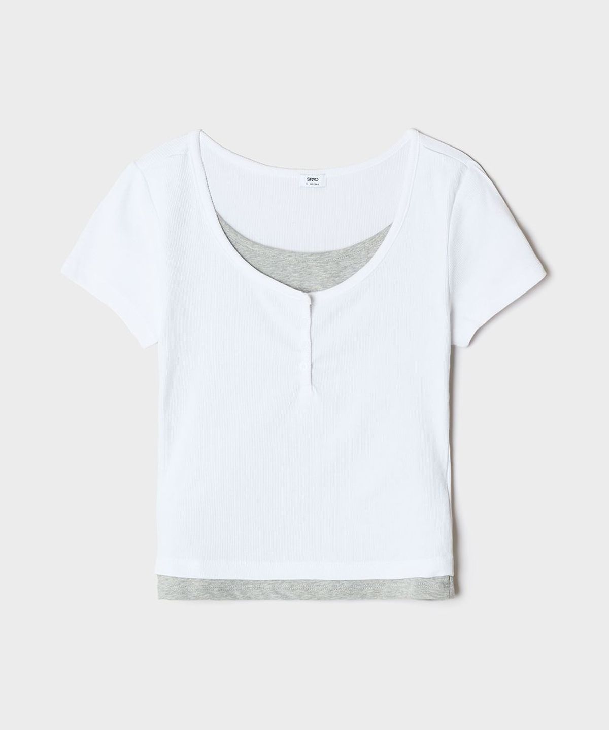 스파오(SPAO) 헨리넥 반팔티 (RE)_SPRWG37G11