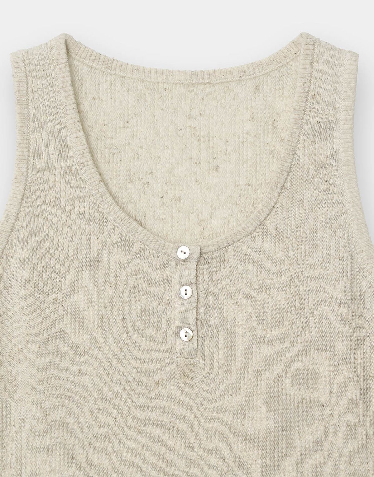 지오다노(GIORDANO) 14gg 린넨 헨리넥 슬리브리스 니트 스웨터 356537 [6color]