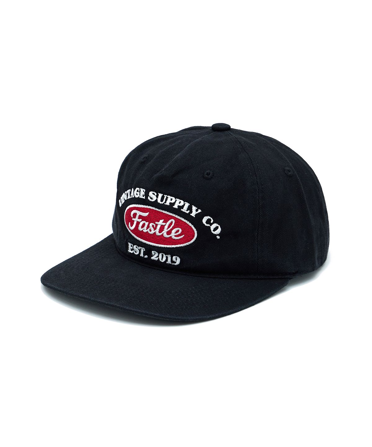 패슬(FASTLE) Supply 5Panel Washed Cap Black