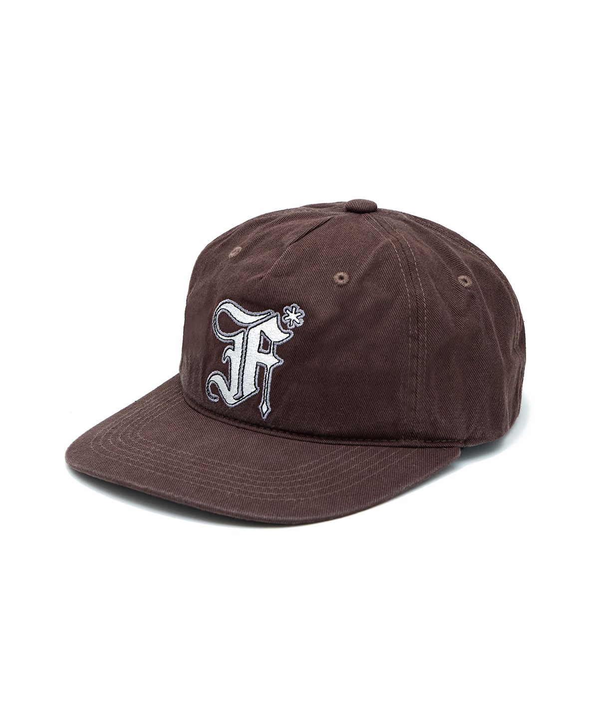패슬(FASTLE) Old F 5Panel Washed Cap Brown