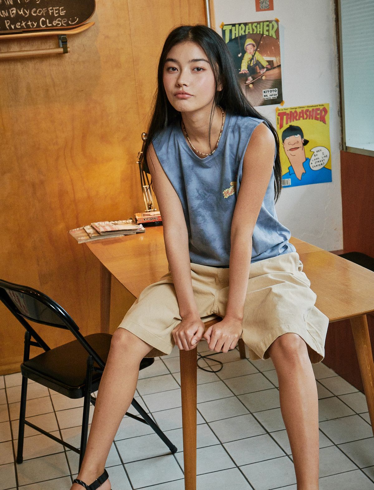 플랫웨이브 인 서울(FLATWAVE IN SEOUL) Kanoa Wide Cotton Banding Shorts Beige