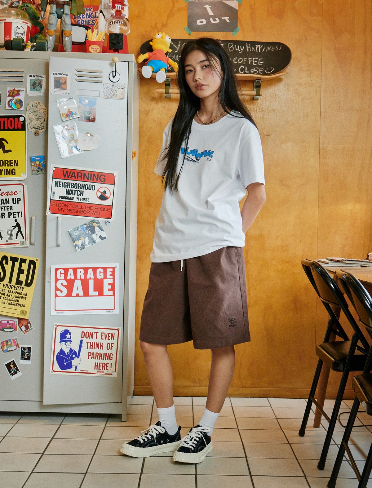 플랫웨이브 인 서울(FLATWAVE IN SEOUL) Kanoa Wide Cotton Banding Shorts Brown