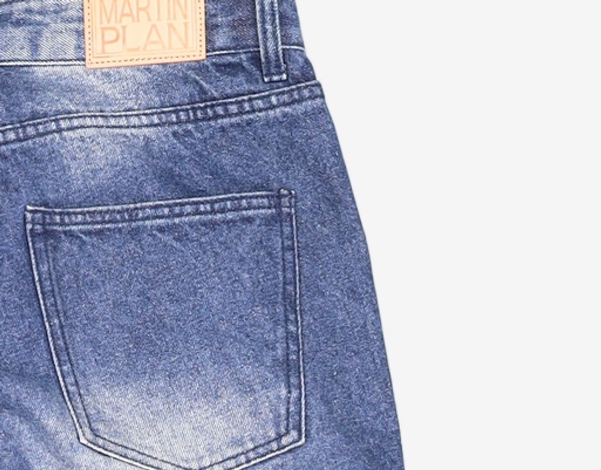 마틴플랜(MARTIN PLAN) Honest Cargo Washing Denim - D.BLUE 105