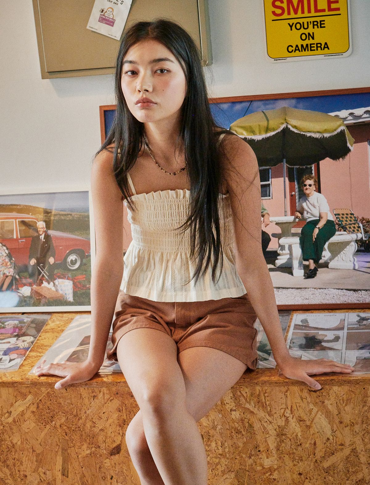 플랫웨이브 인 서울(FLATWAVE IN SEOUL) Lani Smoked Sleeveless Buttter Cream