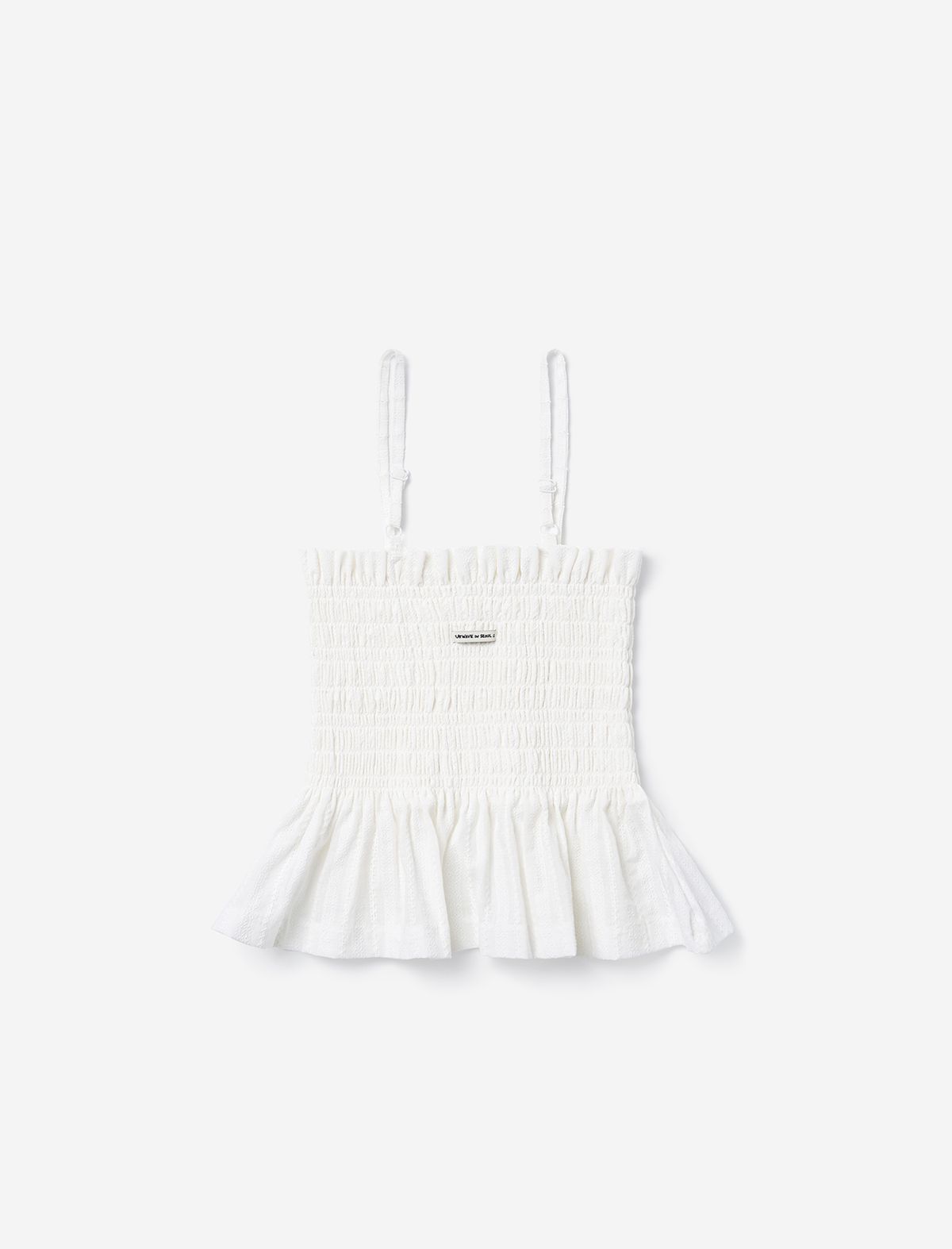 플랫웨이브 인 서울(FLATWAVE IN SEOUL) Lani Smoked Sleeveless White
