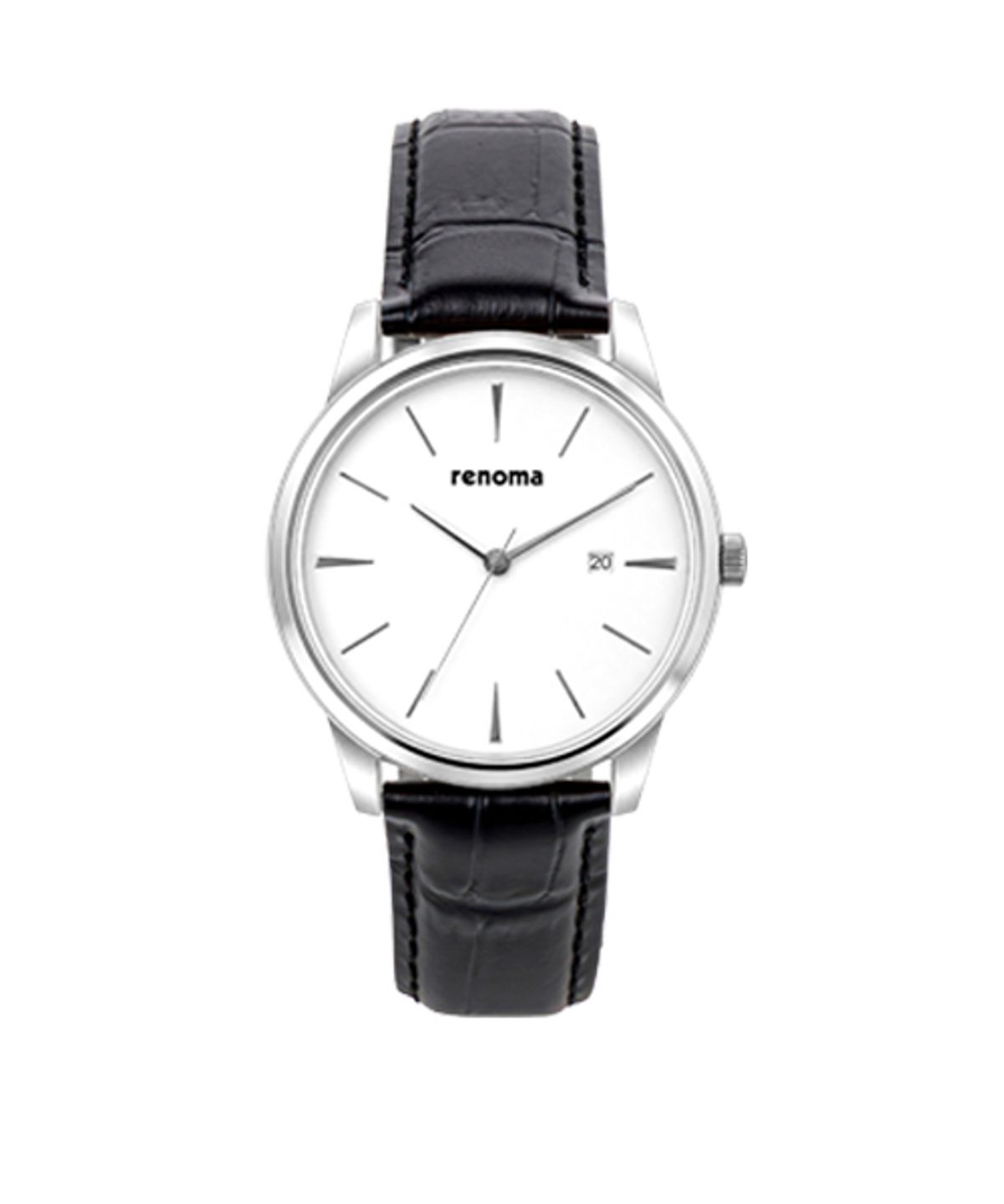 레노마 시계(RENOMA WATCH) 클래식 드레스 워치 남성 가죽시계 RE6010M WH 화이트