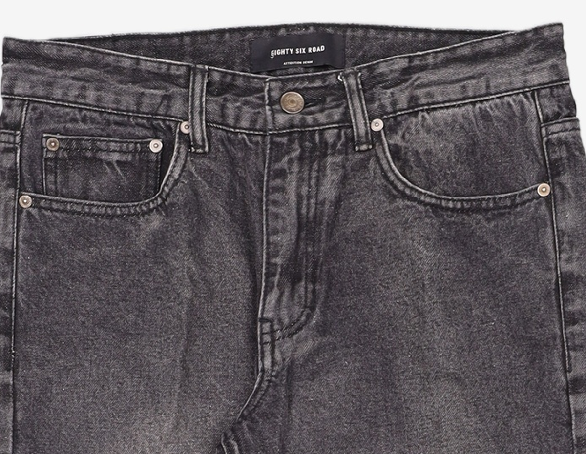 86로드(86ROAD) CARBON BLACK ROAD / CROP STRAIGHT 32