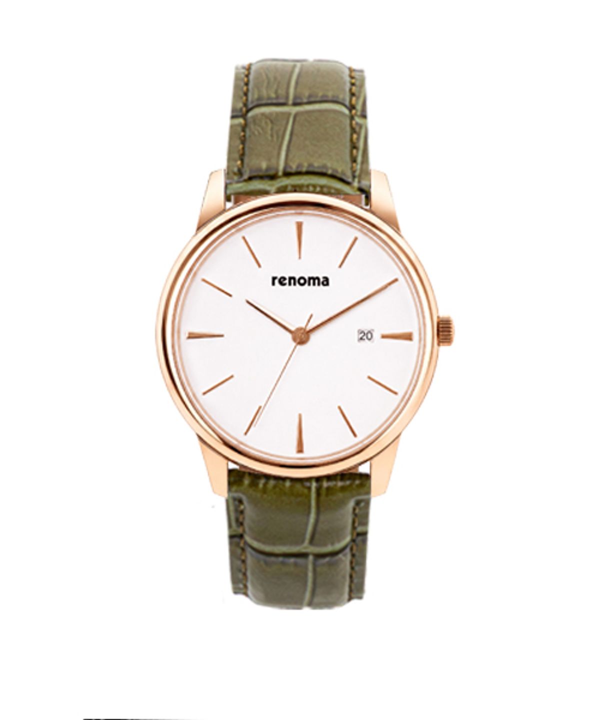 레노마 시계(RENOMA WATCH) 클래식 드레스 워치 남성 가죽시계 RE6010M RG 로즈골드