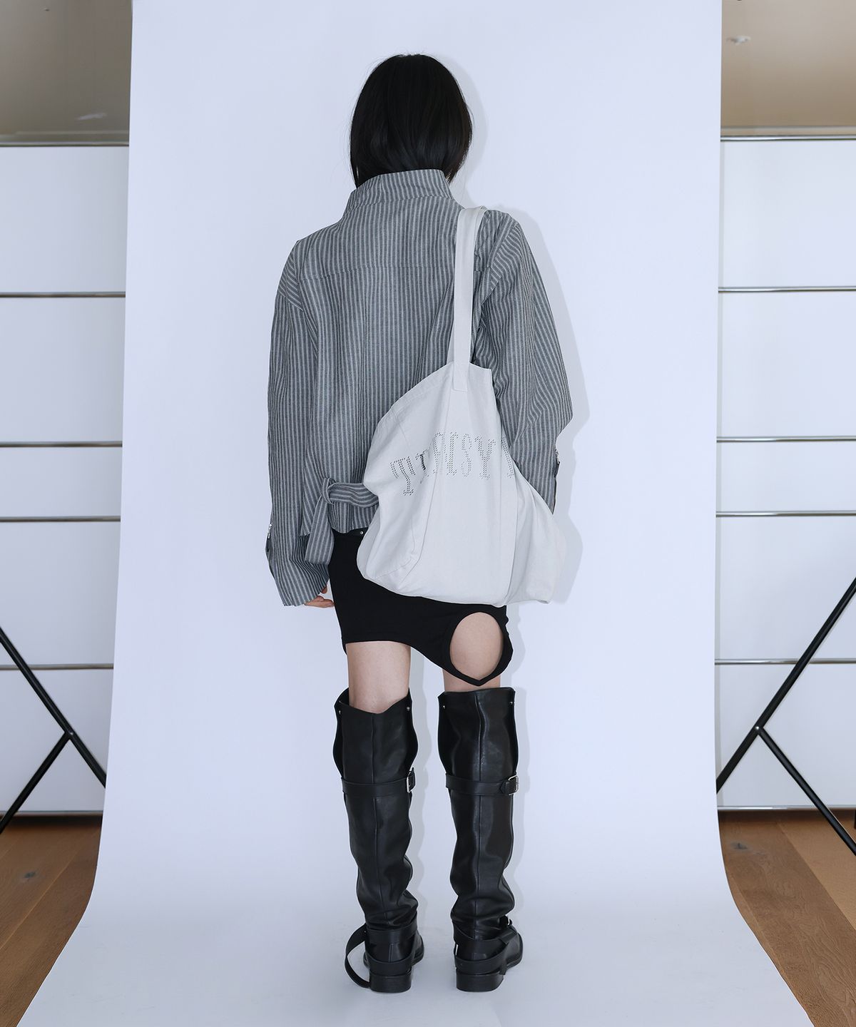 틴시(TEENSY) 시그니처 로고 토트백 (그레이)