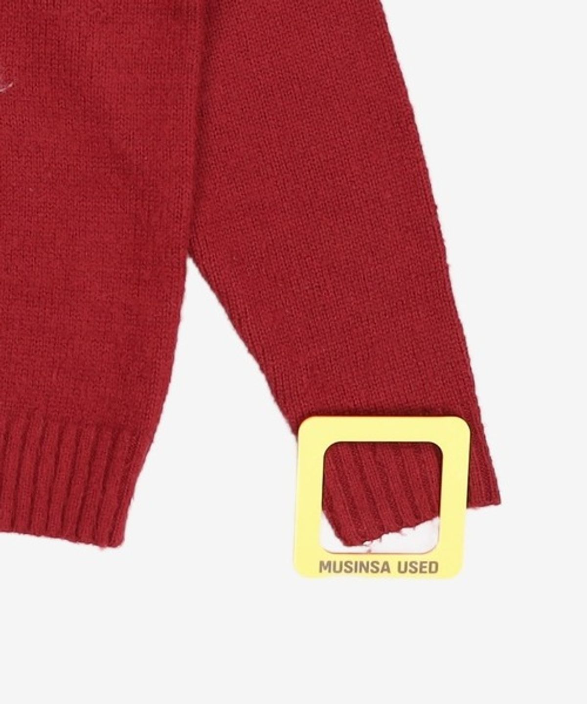 피지컬 디파트먼트(PHYSICAL DEPARTMENT) BIG SNAIL BRUSHED KNIT BURGANDY S