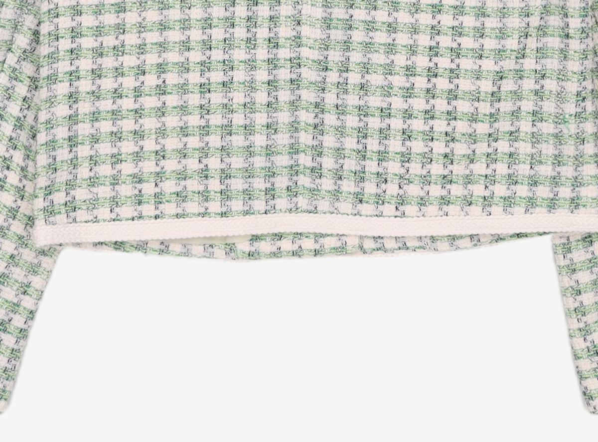 미쏘(MIXXO) 트위드 브이넥 숏 자켓 MIWJKB411G S