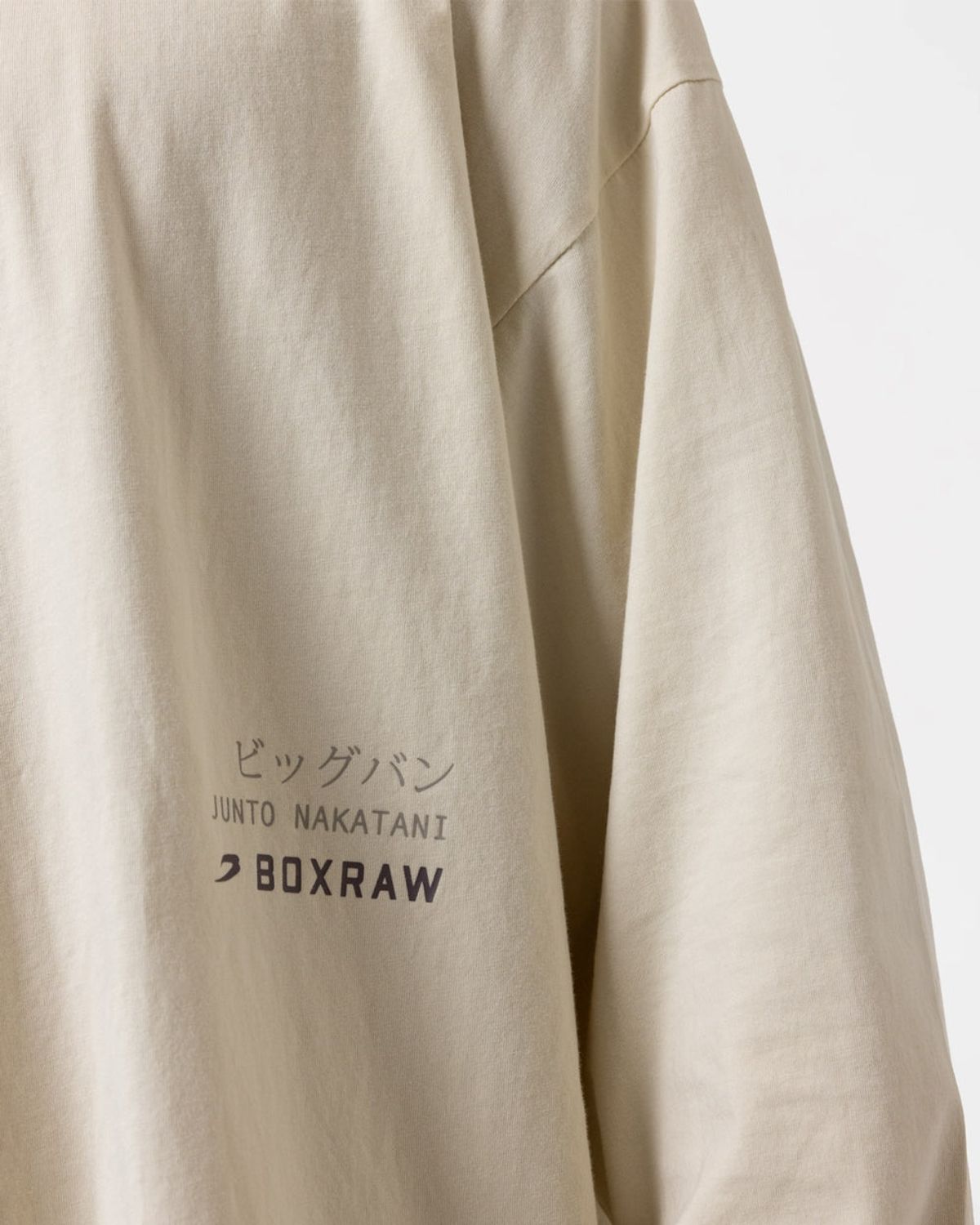복스로(BOXRAW) 나카타니 x 스파링 클럽 롱슬리브 티셔츠 JUNTO-SPCLLST [워시드 베이지]