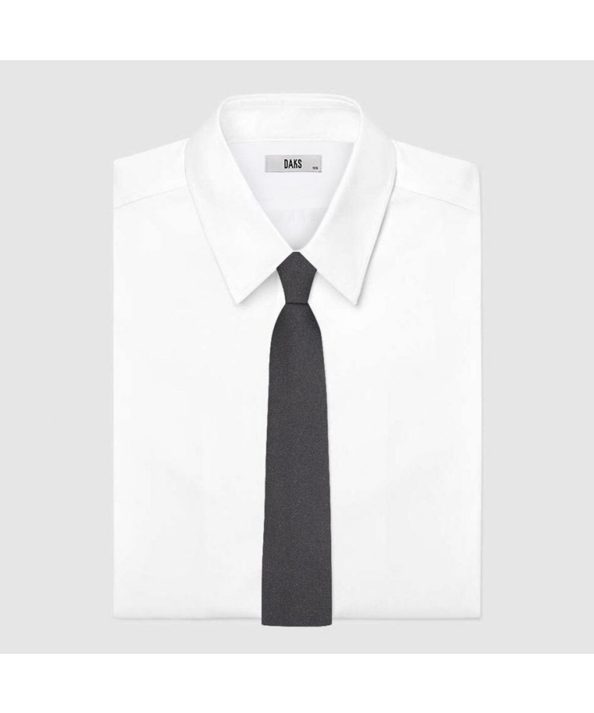 닥스셔츠(DAKS SHIRTS) 실크혼방 슬림 솔리드 넥타이 그레이_DKF1ACF1276G1